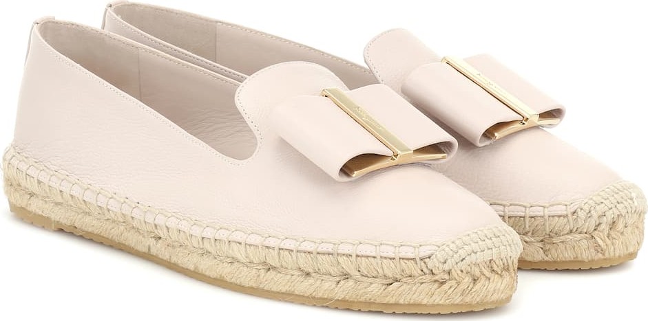 Salvatore Ferragamo Sannio leather espadrilles