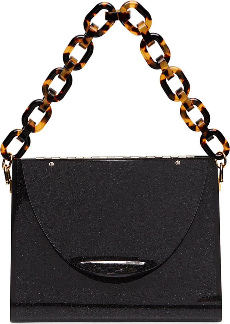 Edie Parker Triangle Solid Acrylic Minaudiere