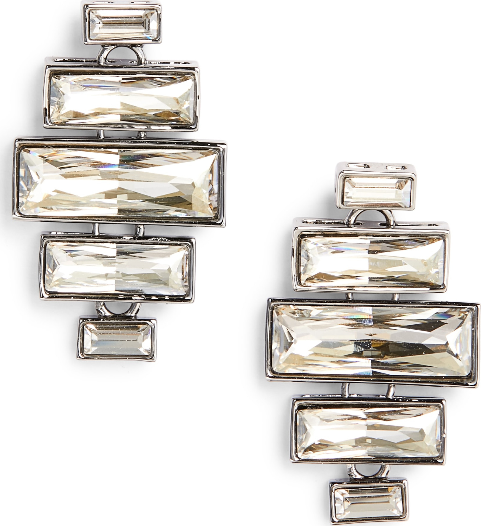 St. John Swarovski Crystal Drop Earrings