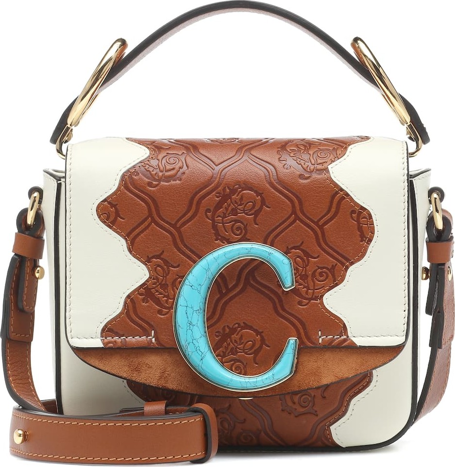 Chloe Chloé C Mini leather shoulder bag