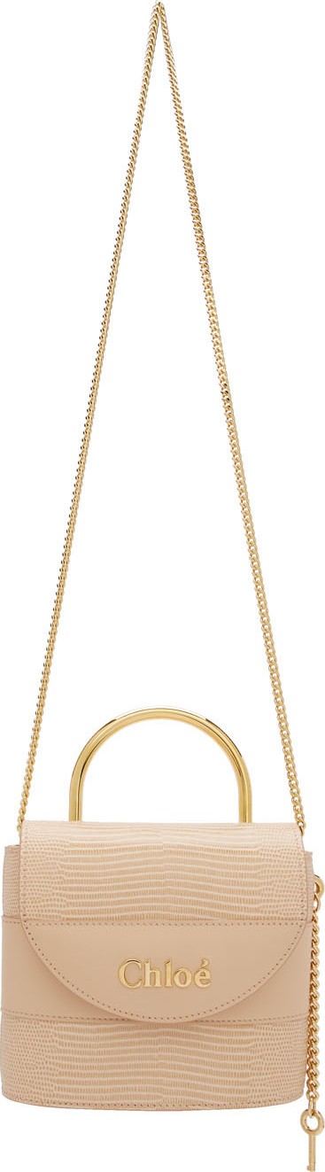 Chloe Pink Small Aby Lock Chain Bag