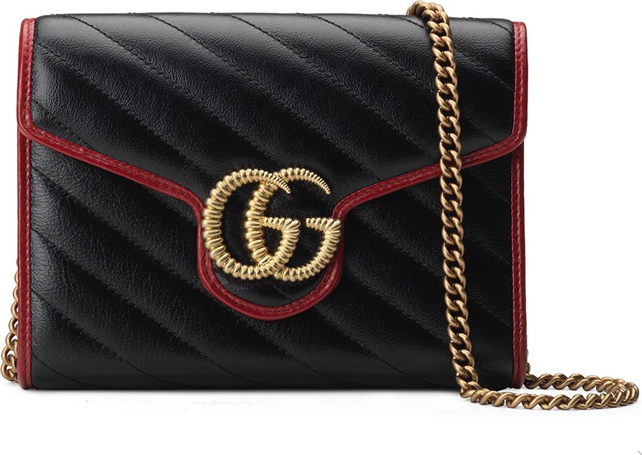 Gucci GG Marmont Torchon Wallet On Chain