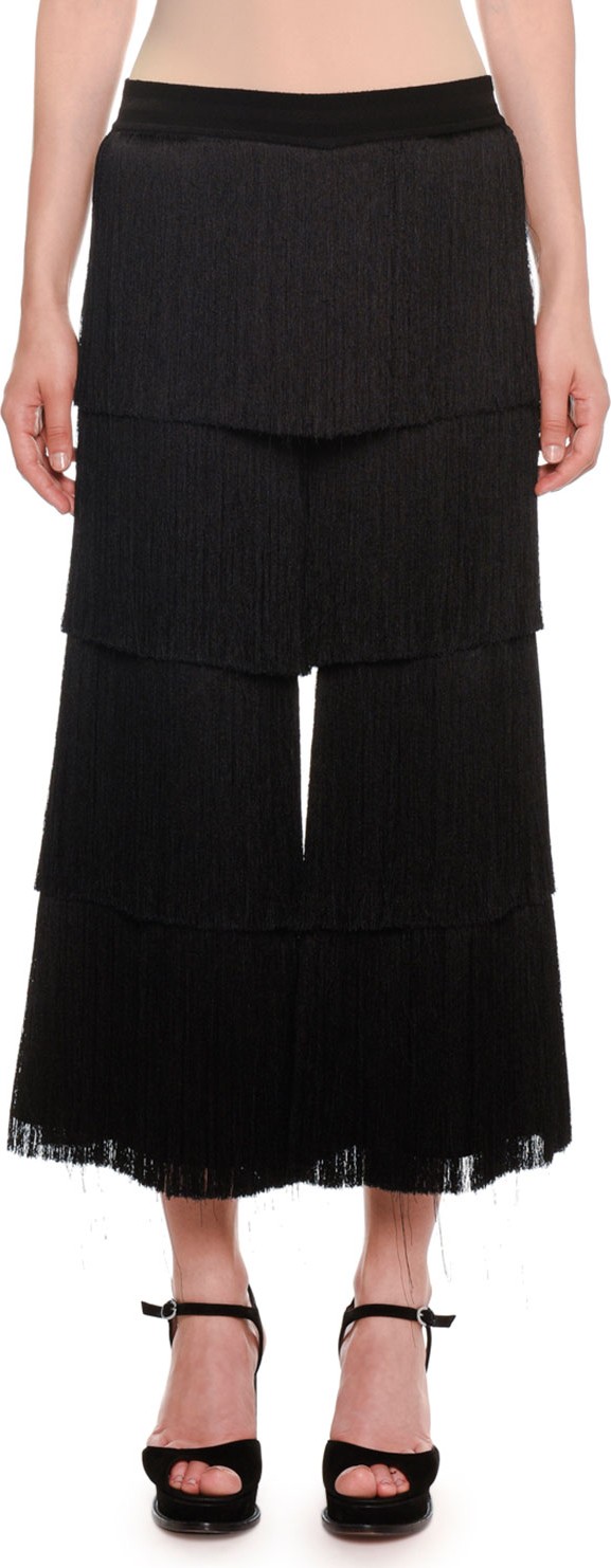 Missoni Allover Fringe Cropped Pants