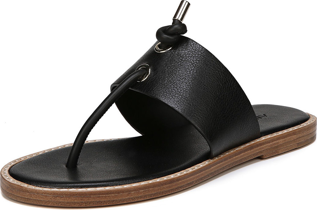 Vince Caelan Leather Flat Sandal