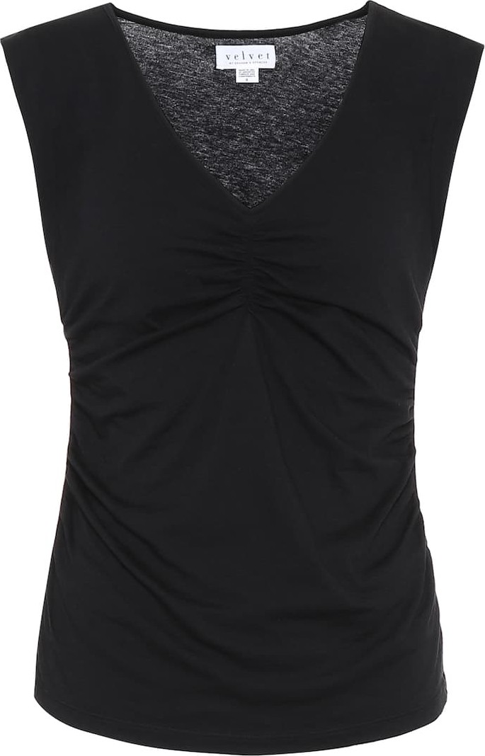 Velvet By Graham & Spencer Jordan stretch-cotton tank top