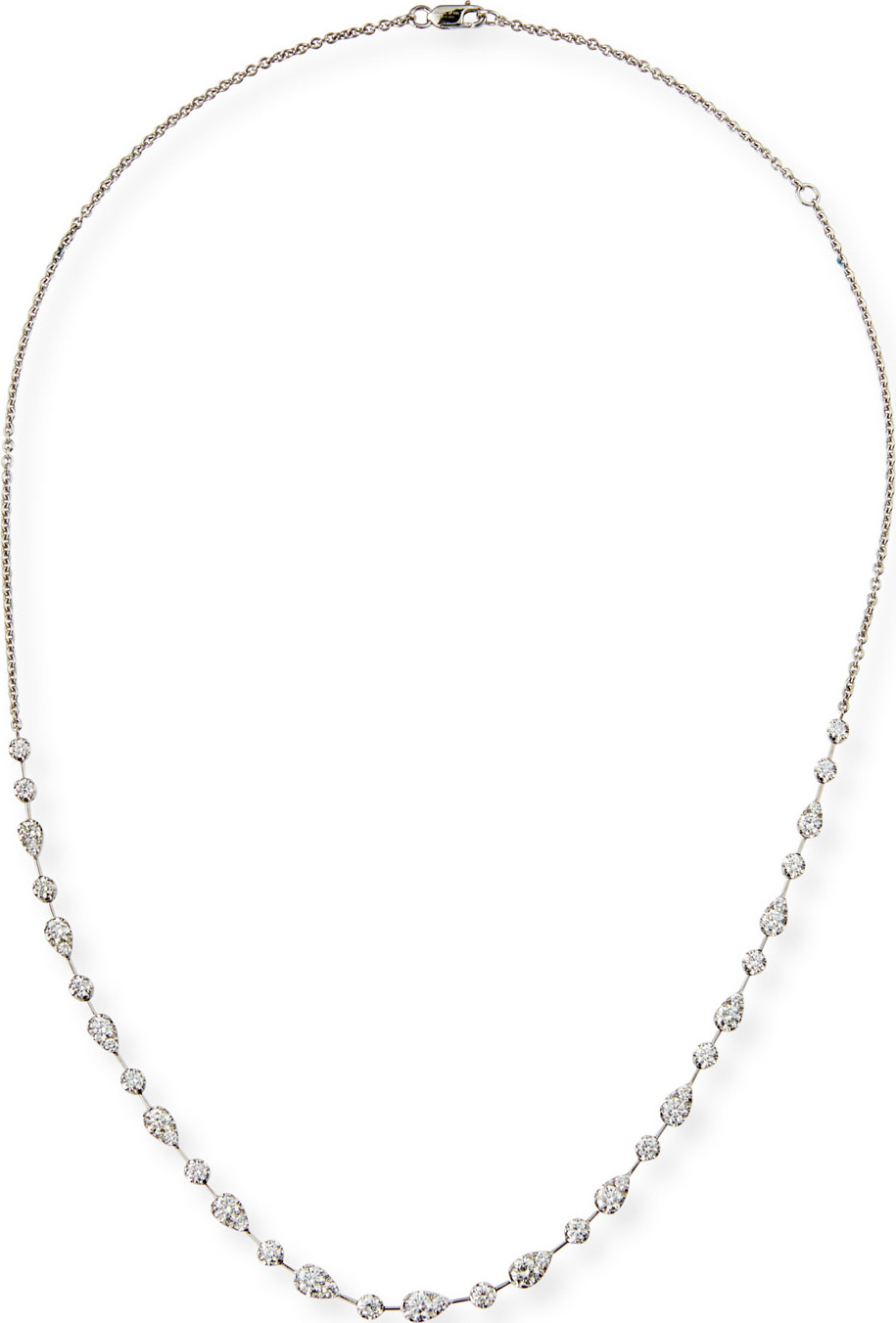 Memoire Vintage Petal Brilliant-Cut Diamond Necklace