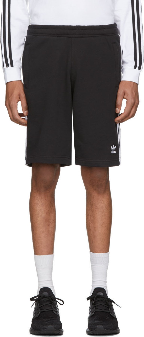 Adidas Originals Black 3-Stripes Shorts