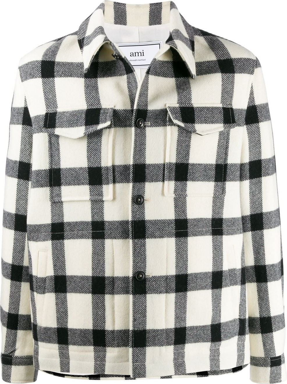 AMI Check shirt jacket