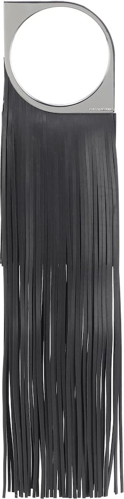 Paco Rabanne Paquito Mini fringed leather tote
