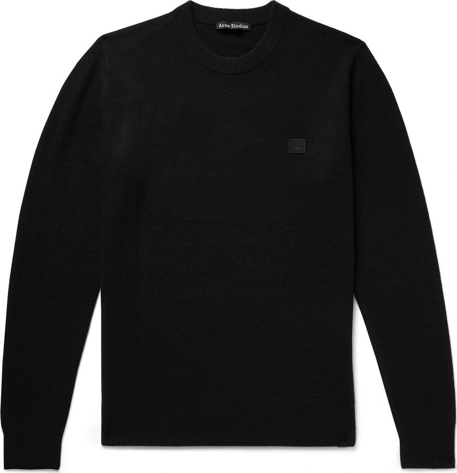 Acne Studios Nalon Logo-Appliquéd Wool Sweater