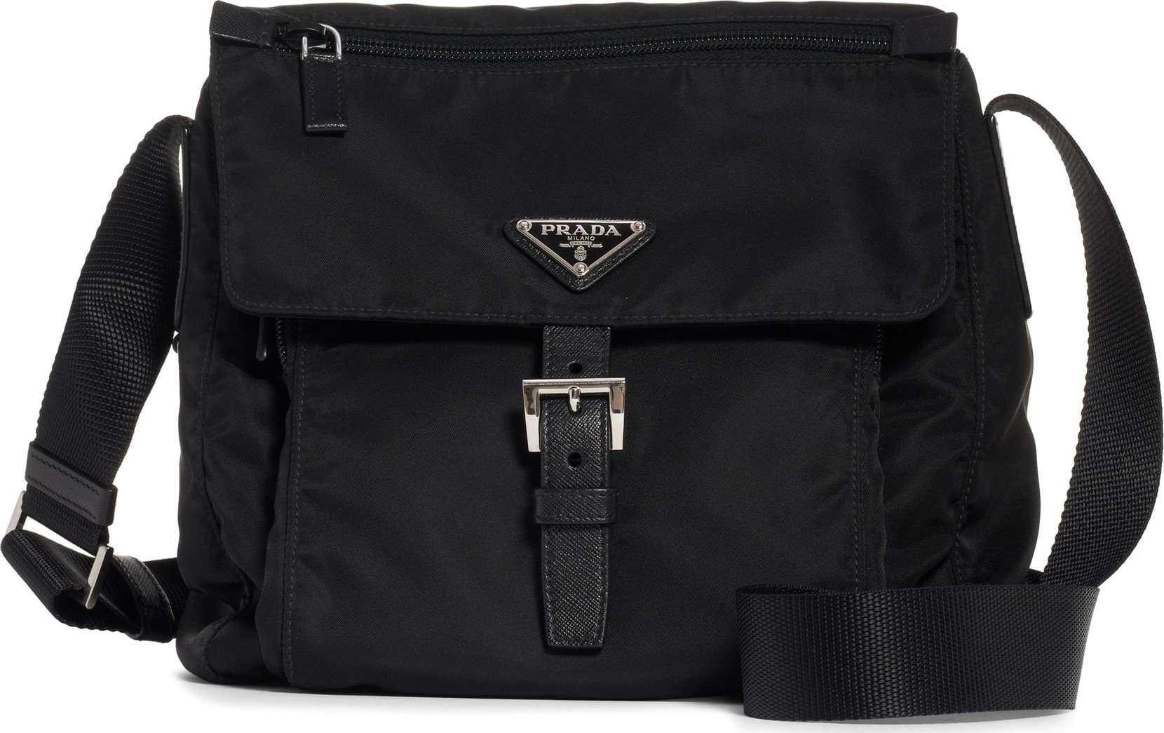 Prada Vela Nylon Messenger Bag