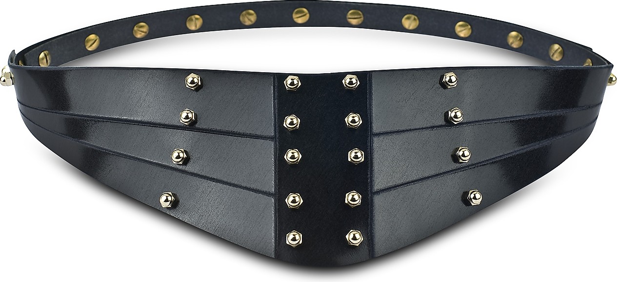 Una Burke Navy Blue Warrior Back Belt
