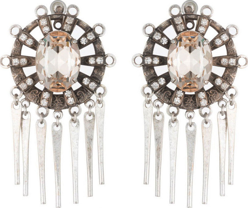 DANNIJO Lennyn Crystal Dangle Earrings