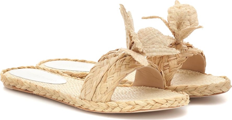 Zimmermann Orchid raffia slides