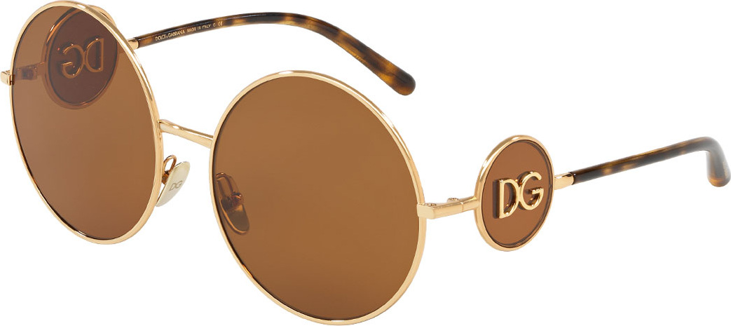 Dolce & Gabbana Round Metal DG Sunglasses