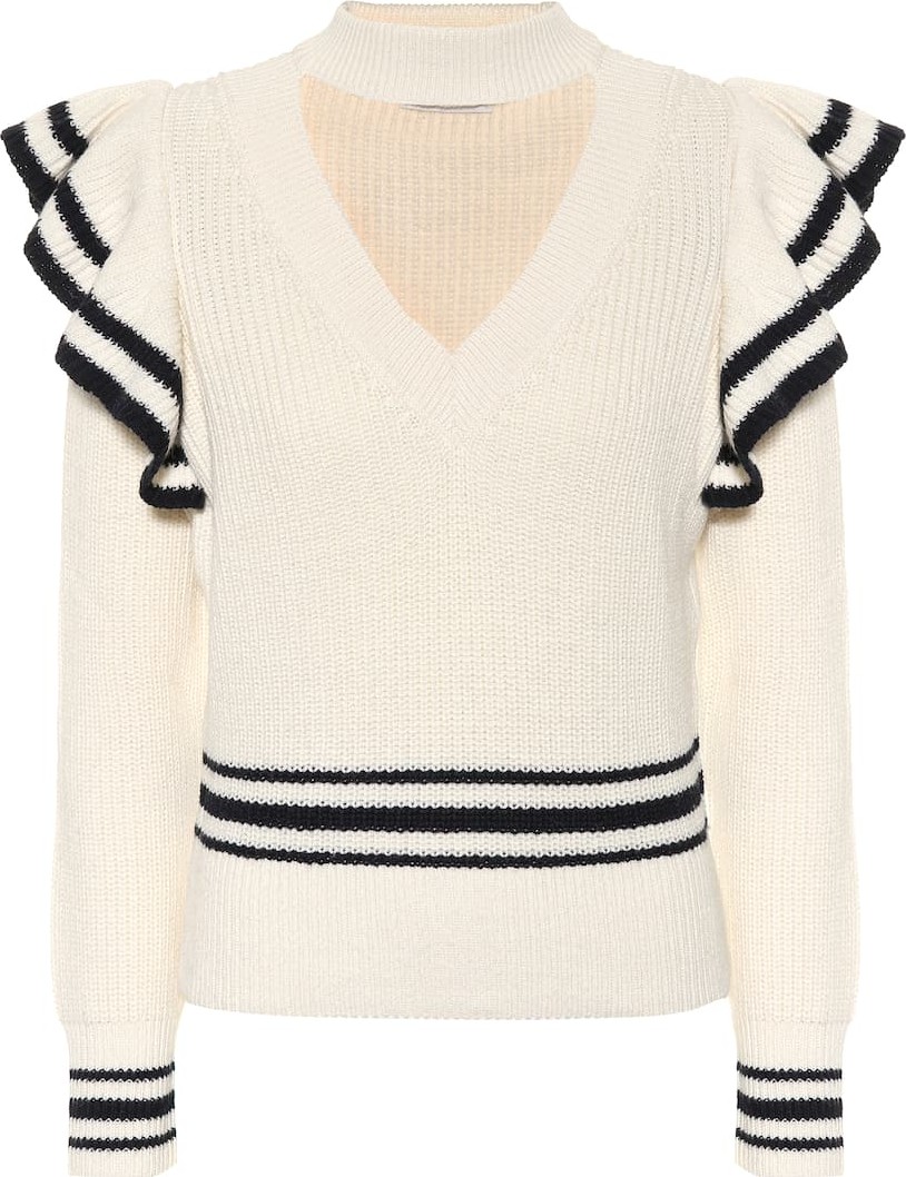 Self Portrait Cotton and wool sweater