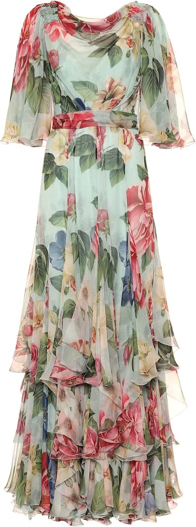 Dolce & Gabbana Floral silk-chiffon dress