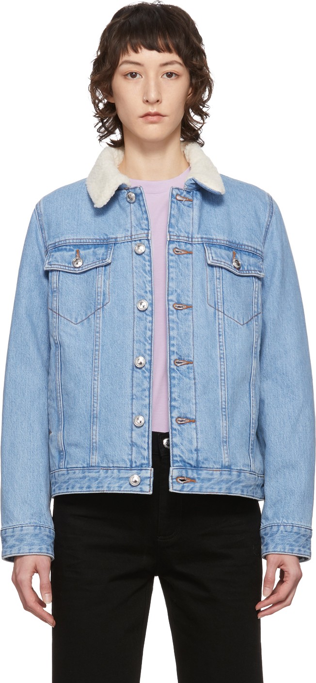 A.P.C. Blue Denim Arlette Jacket