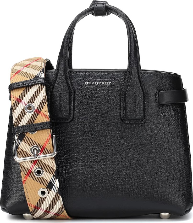Burberry London England The Baby Banner leather tote