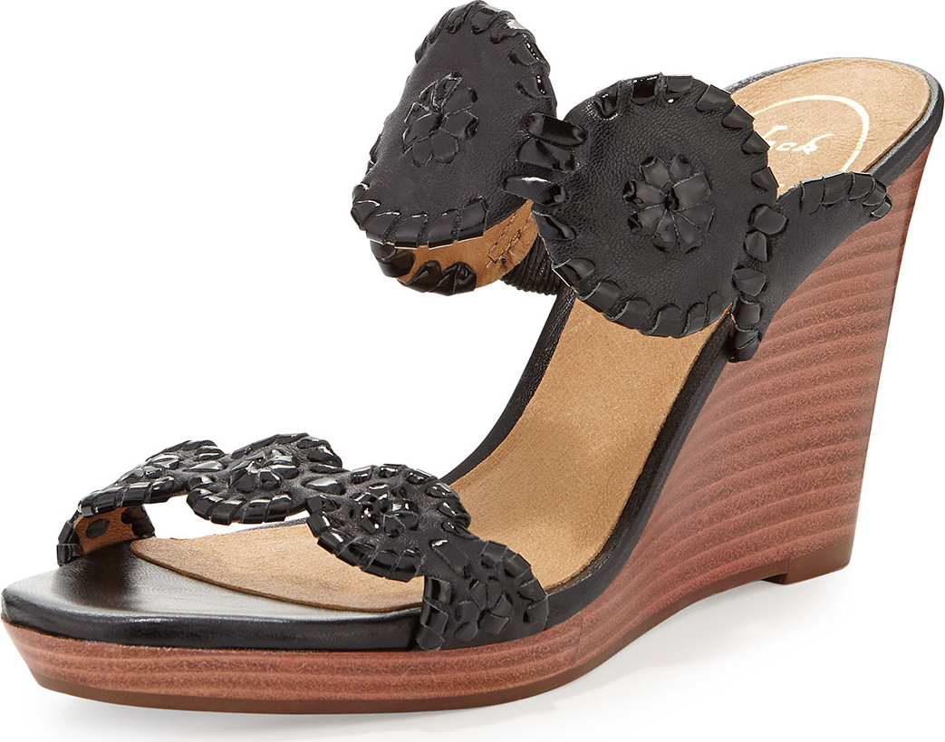 Jack Rogers Luccia Leather Wedge Sandal