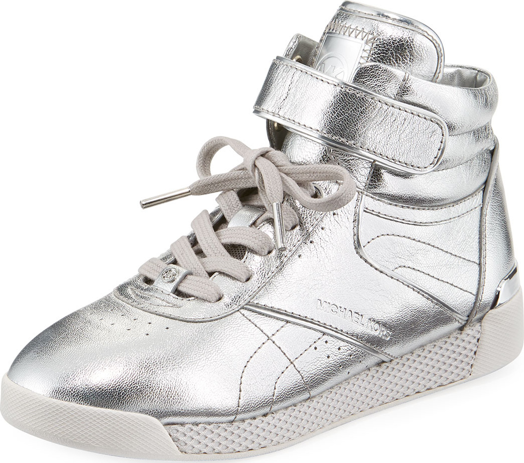 MICHAEL MICHAEL KORS Addie High-Top Metallic Sneaker