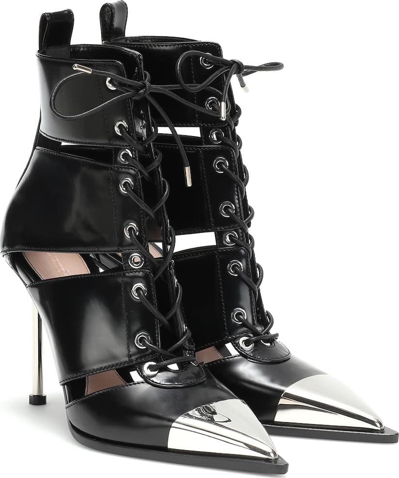 Alexander McQueen Lace-up leather boots