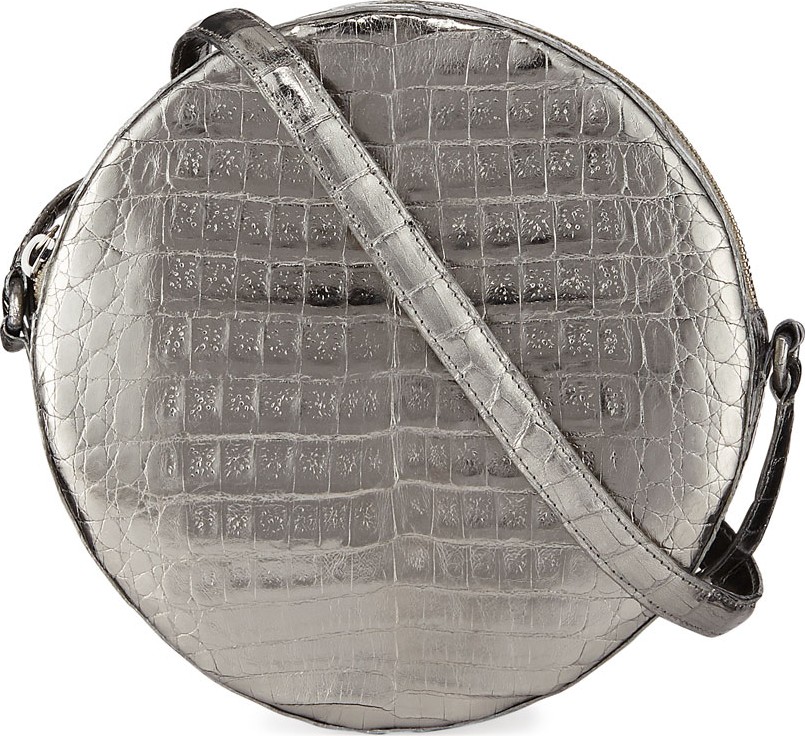 Nancy Gonzalez Sienna Metallic Circle Crossbody Bag