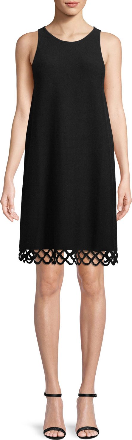 MILLY Eyelet-Trim Shift Dress
