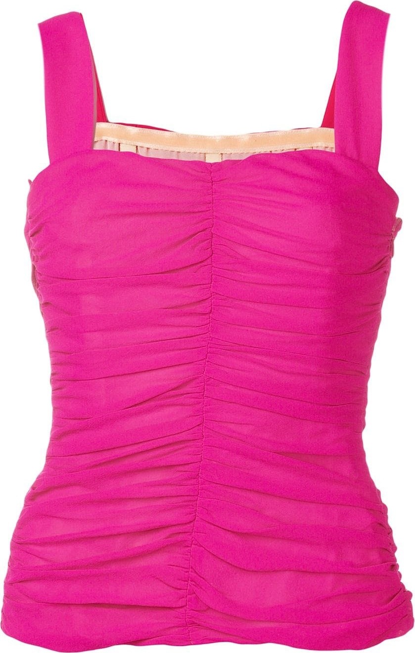 Galvan sleeveless ruched top