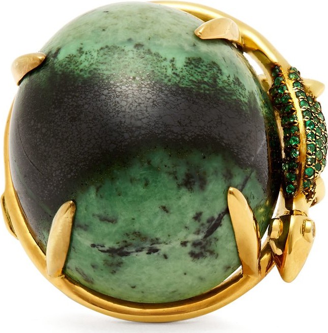 Daniela Villegas Alexander von Humboldt diamond & 18kt gold ring