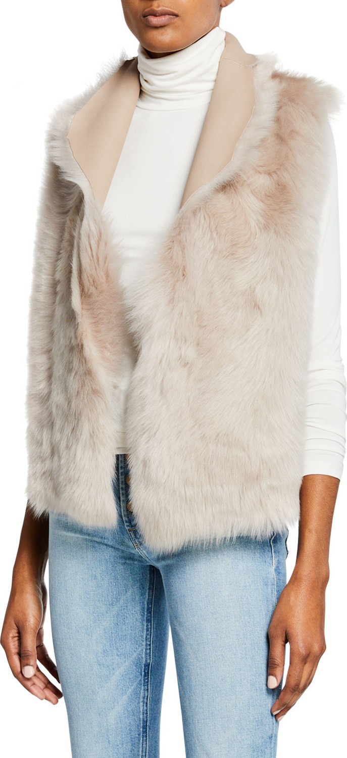 Gushlow and Cole Down Reversible Rough Cut Sheepskin Vest