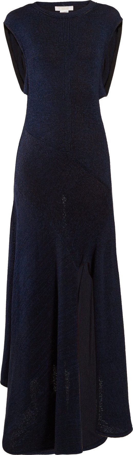 Chloe Open-back knitted midi dress