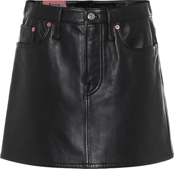 Acne Studios Leather miniskirt