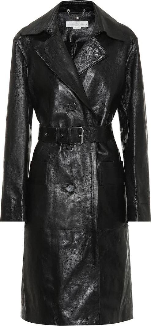 Golden Goose Deluxe Brand Belted leather trench coat