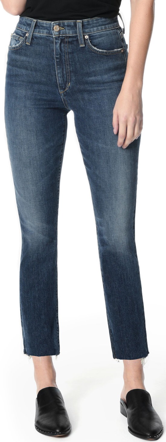 Joe's Jeans The Milla Cut Hem High-Rise Straight-Leg Jeans