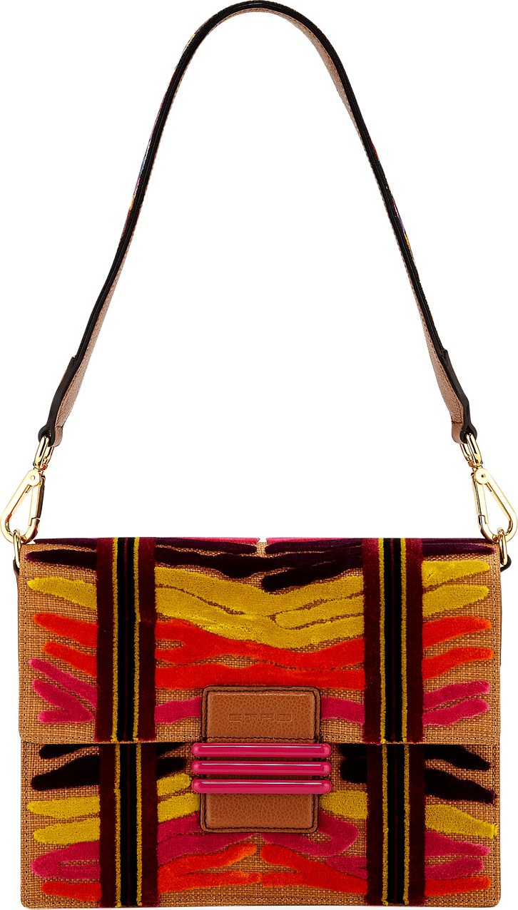 Etro Patterned Embroidered Shoulder Bag