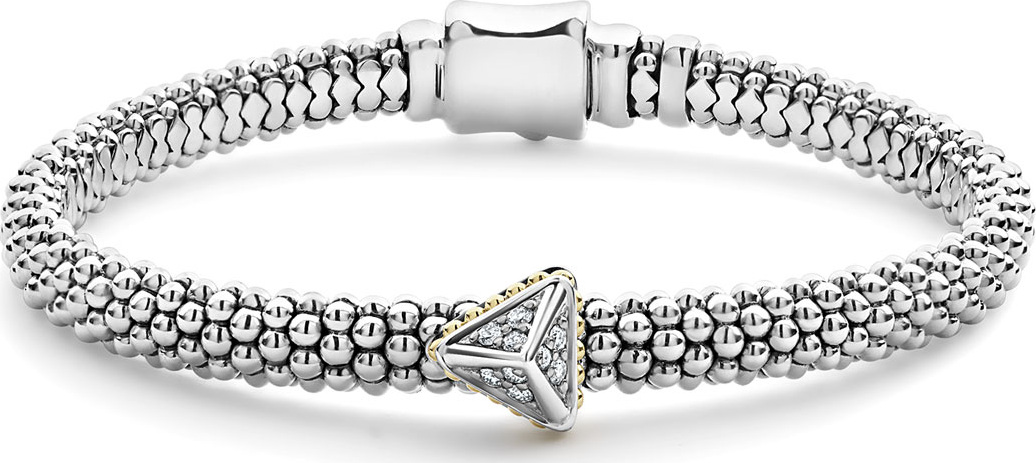 LAGOS KSL Caviar Rope Bracelet w/ Pyramid