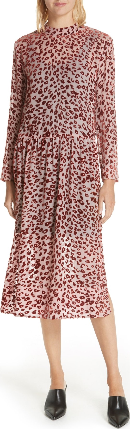 Rag & Bone Gia Devoré Leopard Spot Dress