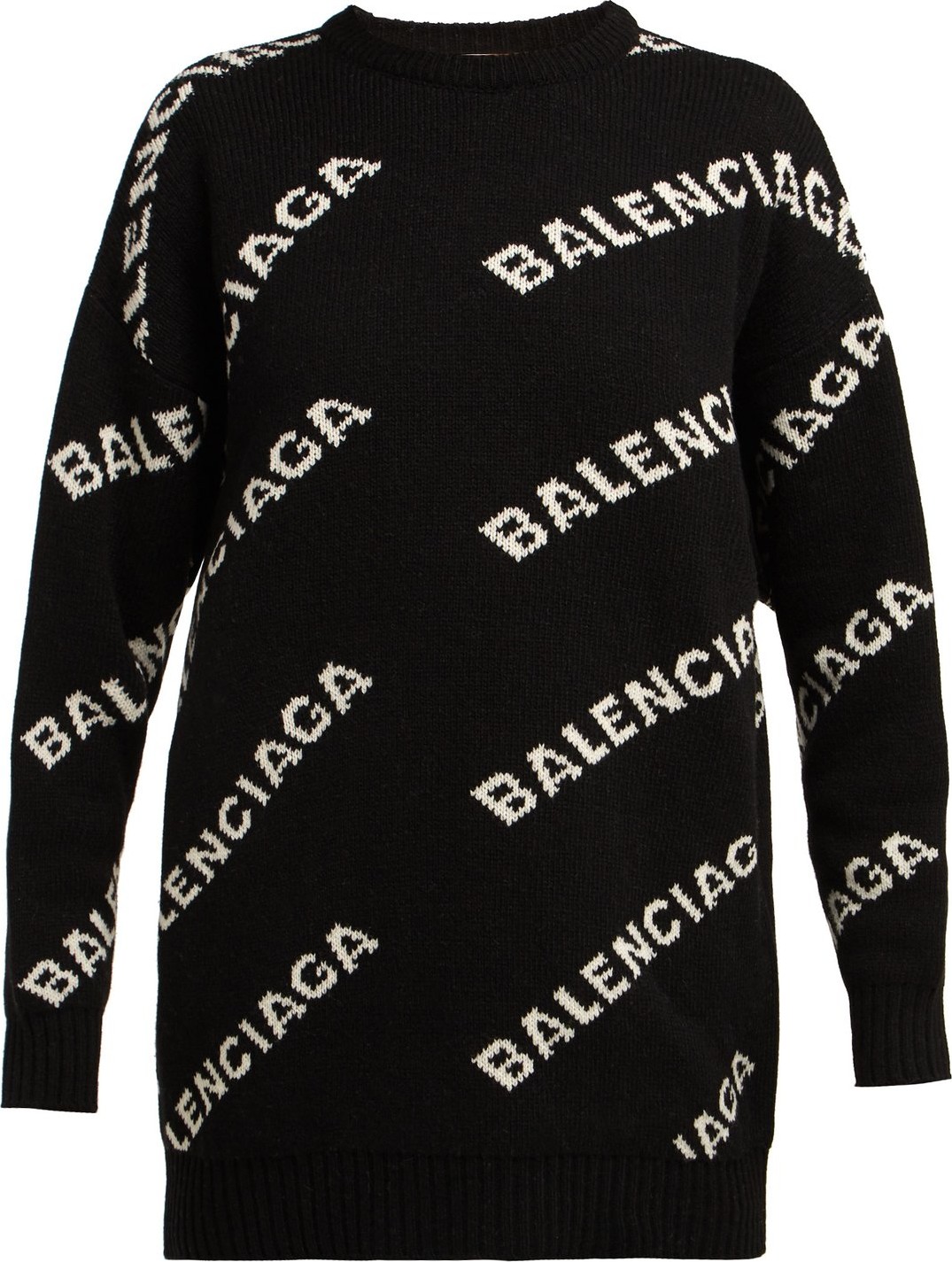 Balenciaga Logo-jacquard sweater