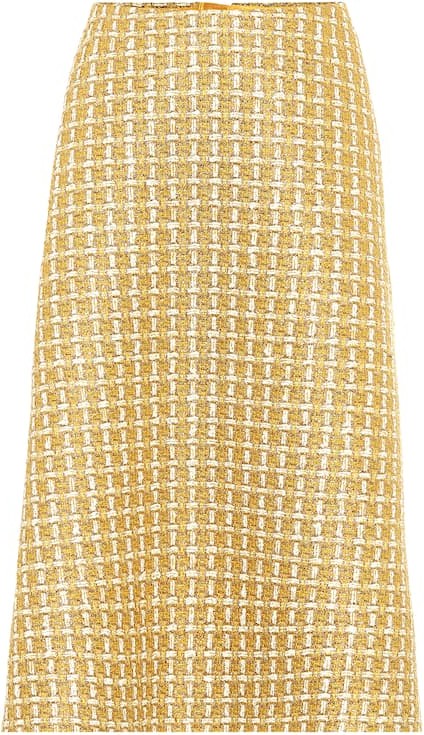 Balenciaga Wool-blend tweed midi skirt