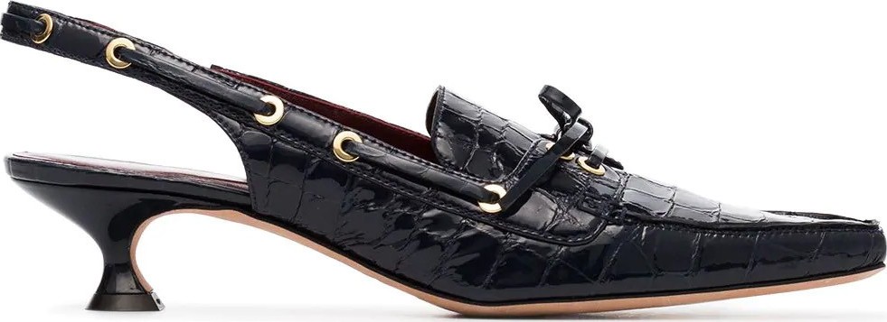 Sies Marjan Edie Croc Slingbacks