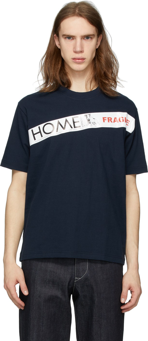 Junya Watanabe Navy 'Home London' T-Shirt