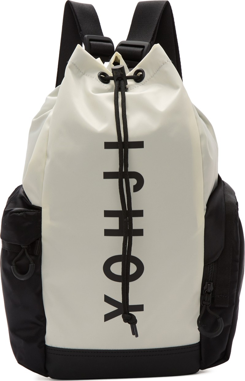 Y-3 Off-White & Black Mini 'Yohji' Letters Backpack