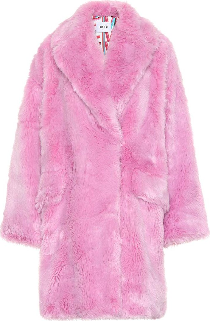 MSGM Faux fur coat