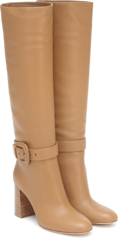Gianvito Rossi Leather knee-high boots
