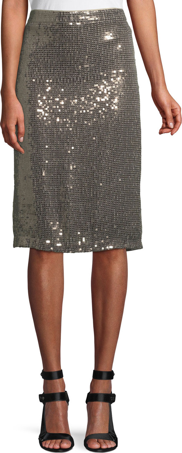 Alice + Olivia Rue Sequin Pencil Skirt