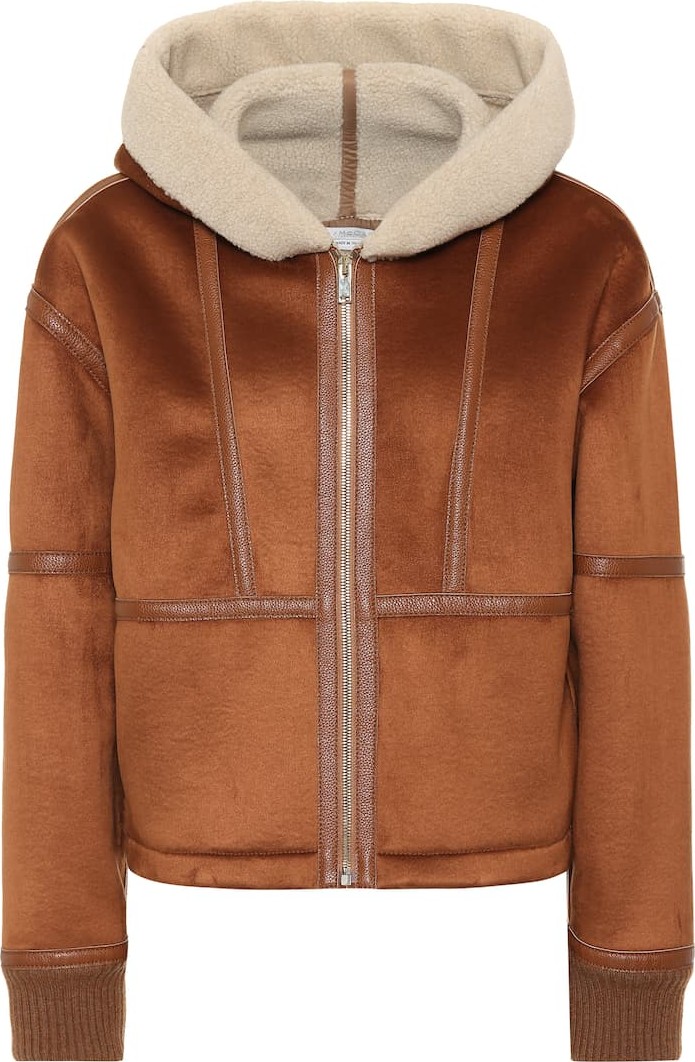 Stella McCartney Faux shearling-trimmed jacket