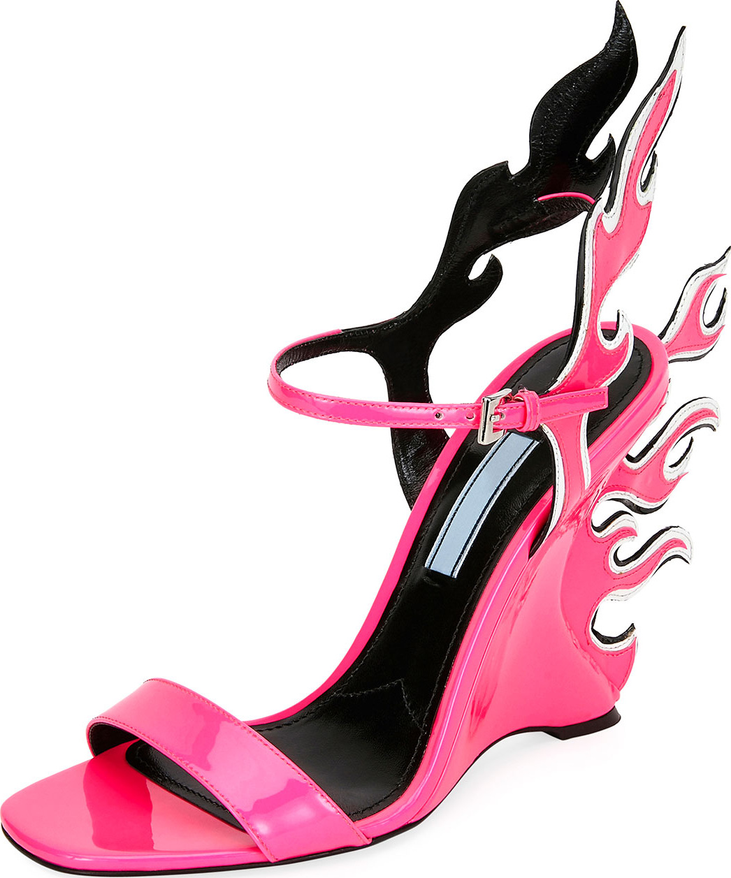 Prada Flame Leather 110mm Sandals