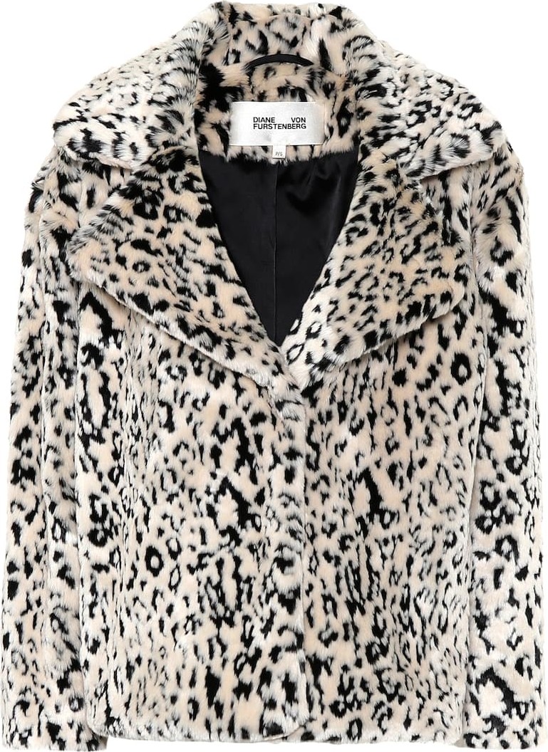 DIANE von FURSTENBERG Jordan faux fur jacket