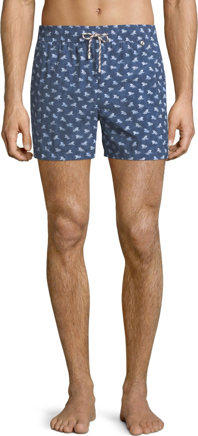 Loro Piana Men's Beach Lounger Swim Shorts
